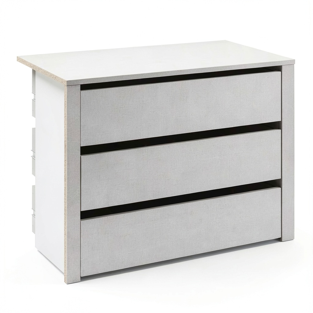 Composad Cassettiera Interna Salvaspazio con 3 Cassetti per Armadio, 72,3x69,3x50,9 cm, Colore Tessuto, Made in Italy