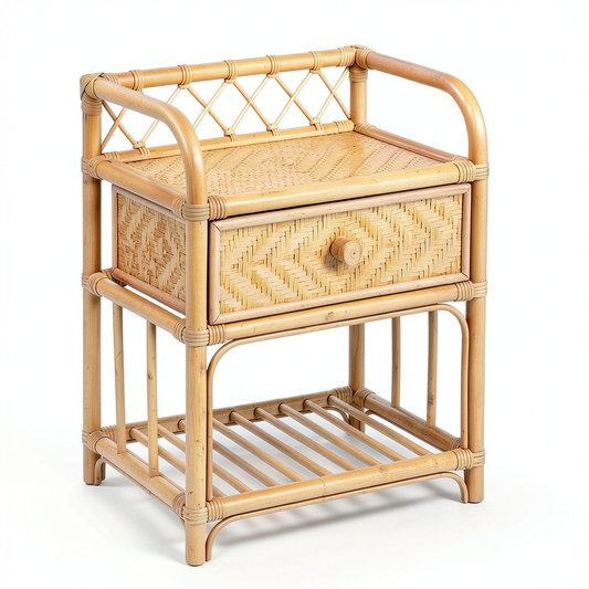Comodino in Rattan Atmosphera 60cm con Design Elegante